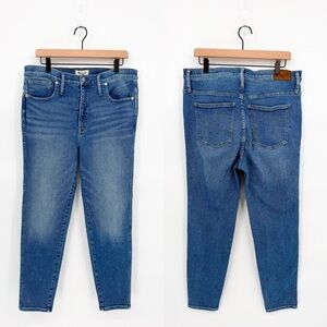 Madewell 10" High-Rise Skinny Crop Jeans in Sheffield Wash Size 32